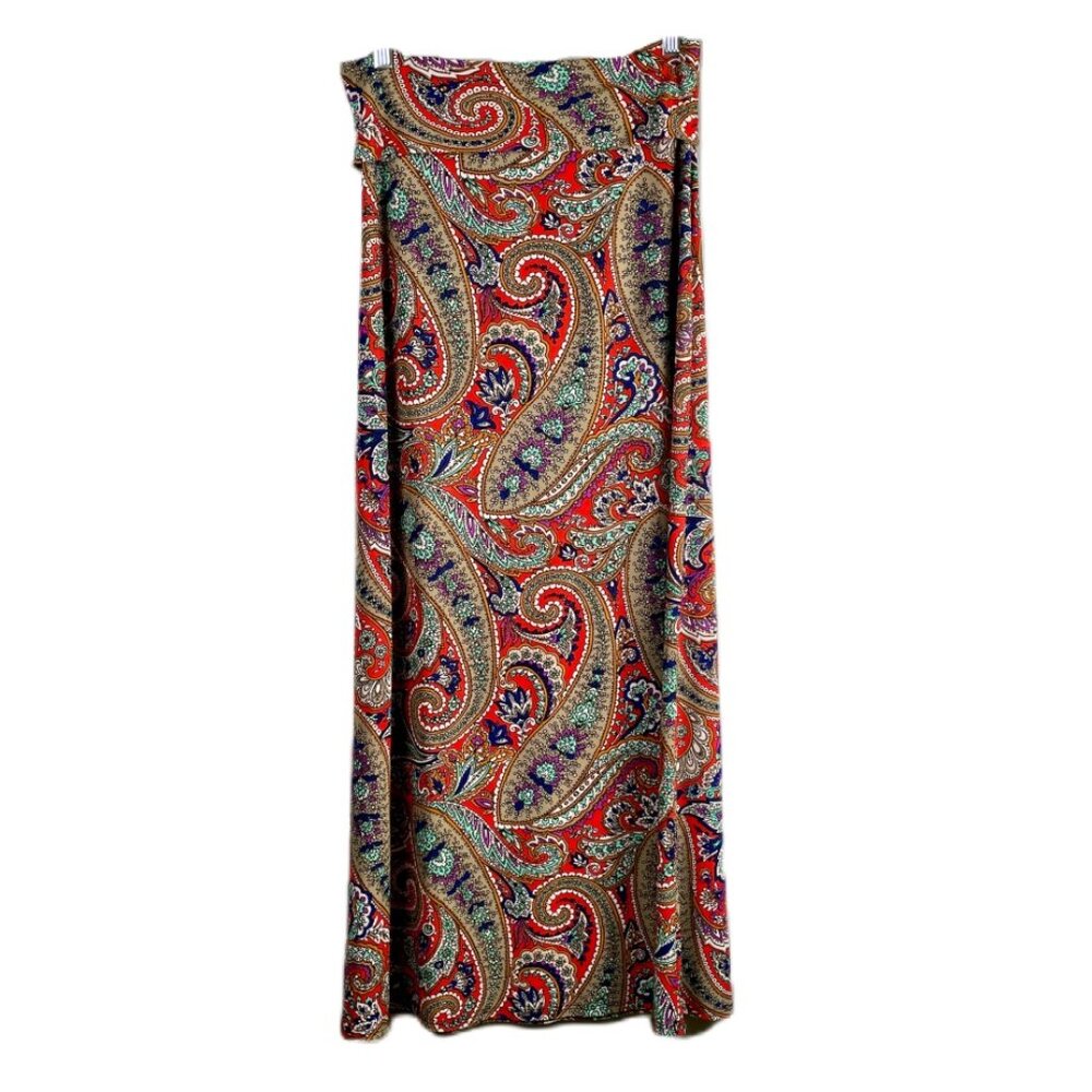 AZULES Paisley Maxi Skirt - M